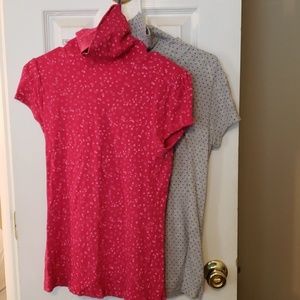 Short Sleeve turtlenecks.  2 for 1.